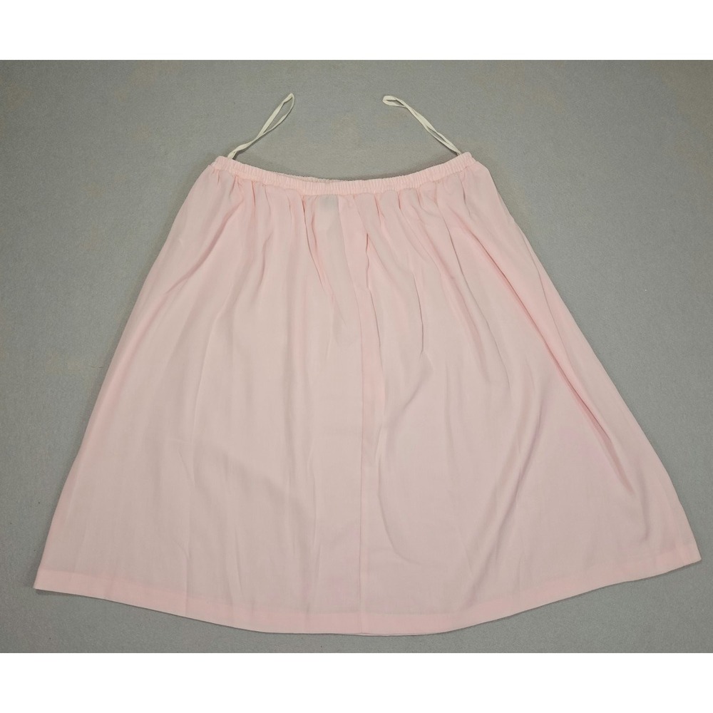 Vintage Leslie Fay Dresses Womens 22WP Pink 2 Piece Skirt Set Scalloped Rhinesto - Picture 15 of 15
